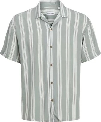 Jack & Jones Relaxed Fit Hawaii Hemd kurzarm iceberg green (Herren)