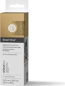 Cricut Smart Vinyl Vinylfolie permanent gold shimmer, 13.9x121.9cm