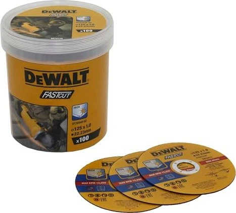 DeWalt DT20540 FastCut Inox Trennscheibe, 125x1x22.23mm, 100 Stück
