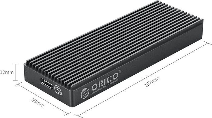 Orico NVMe M.2 SSD Enclosure, grau, USB-C 3.2