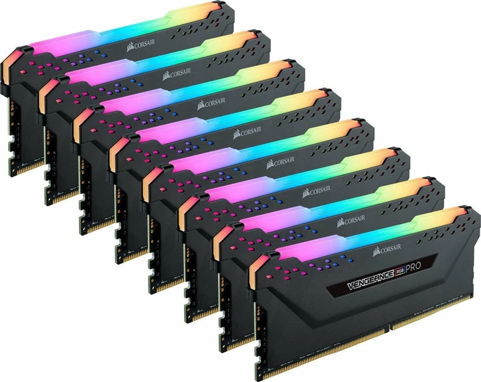 Corsair Vengeance RGB PRO schwarz UDIMM 256GB Kit, DDR4-3200, CL16-20-20-38