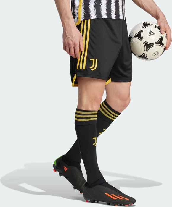 adidas Juventus Turin 2023/2024 Heimshorts black/bold gold (Herren)