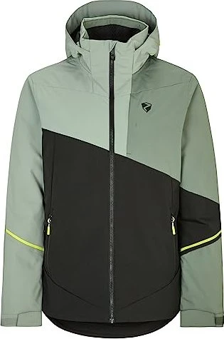 Ziener Timpa Skijacke black/green mud (Herren)