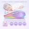 Seenda Rechargeable Wireless RGB Mouse mit Jiggler-Funktion, rosa/violett, USB Vorschaubild