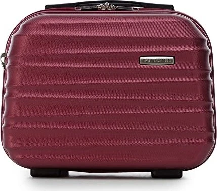 Wittchen Groove Line Beauty Case 30cm dunkelrot