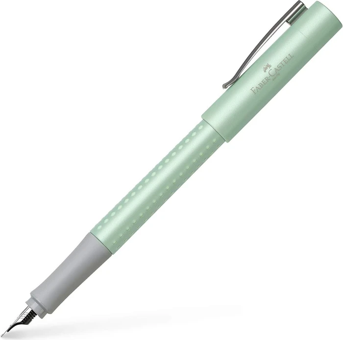 Faber-Castell Füller Grip 2011 Pearl Edition mint, rechte Hand/linke Hand, extra fein