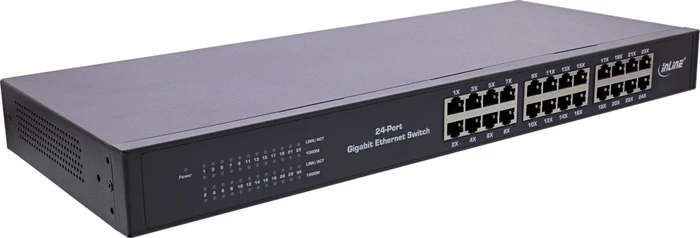 InLine Rackmount Gigabit Switch, 24x RJ-45