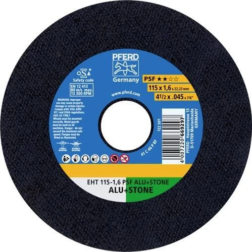 Pferd EHT 115-1.6 PSF ALU+STONE Trennscheibe, 115x1.6x22.23mm, 25 Stück