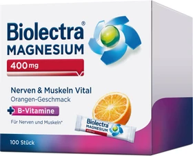 Biolectra Magnesium 400mg Nerven & Muskeln Vital Orange Micro-Pellets, 100 Stück