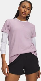 Under Armour Rival Core Funktionsshirt kurzarm mauve pink/pink fog (Damen)