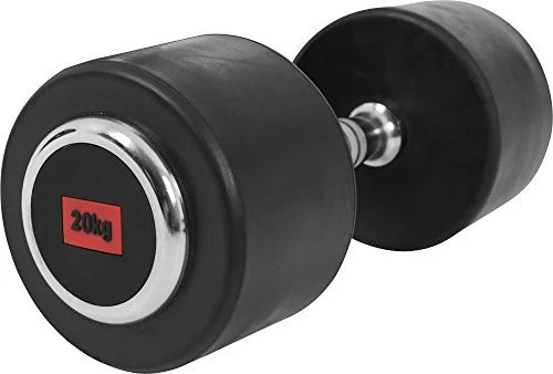 Gorilla Sports Profi Gummi Kurzhantel 20kg
