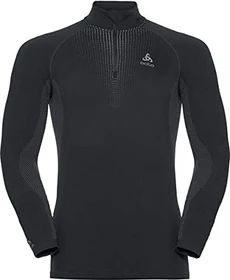 Odlo Performance Warm Funktionsshirt langarm black/odlo concrete grey (Herren)