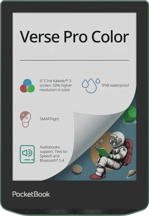PocketBook Verse Pro Color, Sage Glow, 16GB Flash