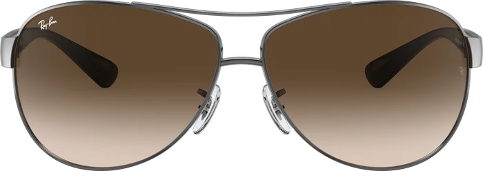 Ray-Ban RB3386 63mm gunmetal-black/brown gradient