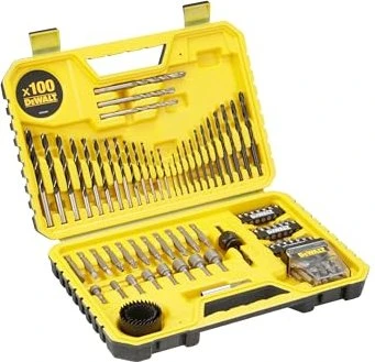 DeWalt DT71563 Bohrer-/Bits-Zubehörset inkl. Koffer, 100-tlg.
