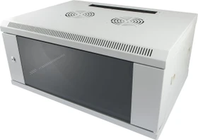 Allnet Wandschrank 9HE, einteilig, grau, 600mm tief