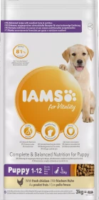 IAMS for Vitality für Welpen großer Rassen, mit Huhn, 3kg