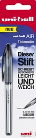 Uni-Ball AIR Medium UBA-188-L Tintenroller (Mine) schwarz/silber, Blister
