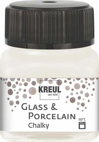 Kreul Glass & Porcelain Chalky Malfarbe, white cotton, 20ml