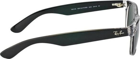 Ray-Ban RB2132 New Wayfarer Color Mix 52mm black-transparent/green classic