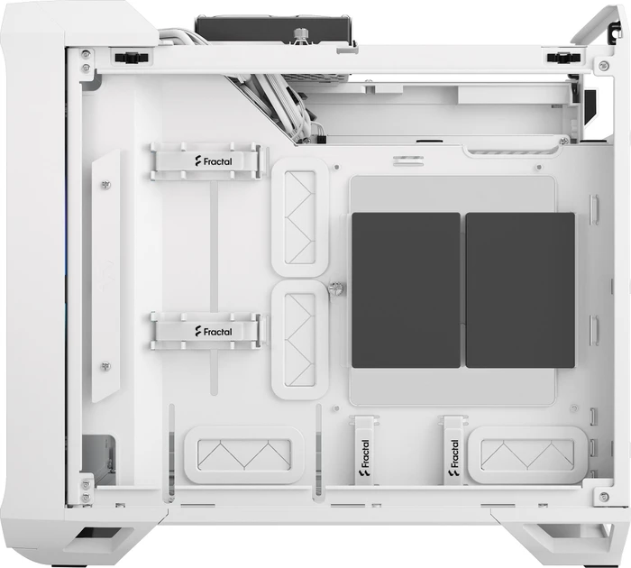 Fractal Design Torrent Nano White RGB TG Clear Tint, Glasfenster, Mini-ITX