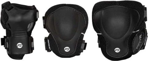 Powerslide Pro Black Protektoren Set