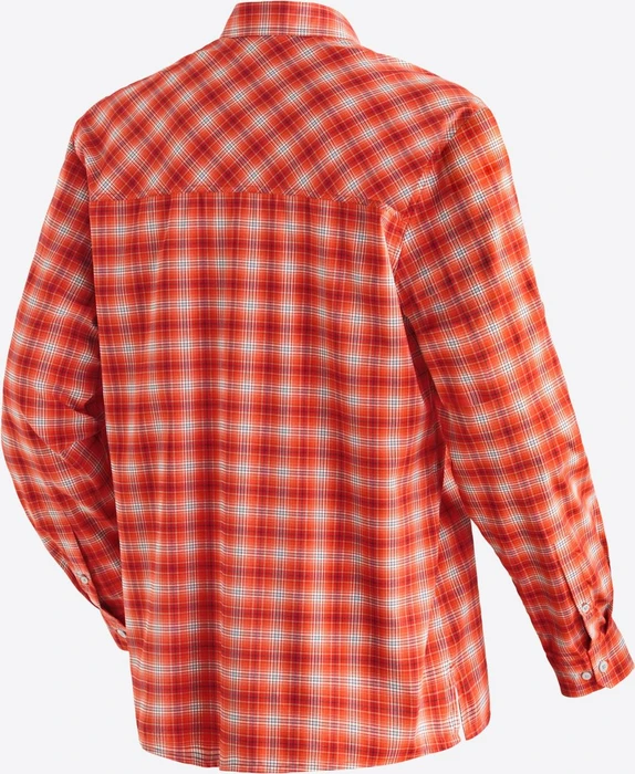 Maier Sports Kasen Hemd langarm red check (Herren)