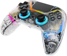 Deltaco Gaming PS4 Wireless Controller transparent (PS4/PC) (GAM-169-T)