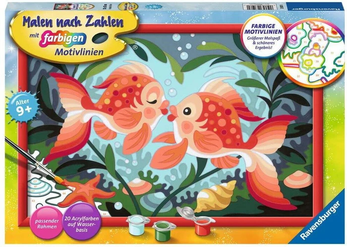 Ravensburger Malen nach Zahlen Verliebte Fische