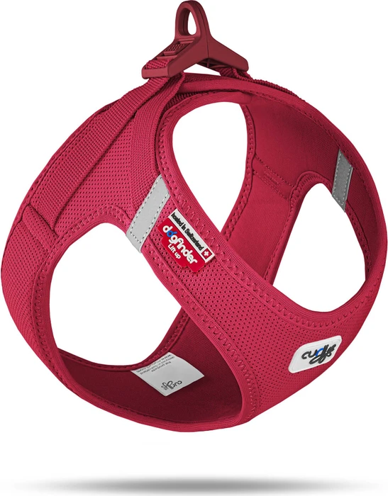 curli Vest Harness Schnalle Air-Mesh, M, rot