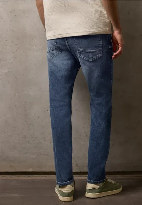Street One Racer Jeans indigo blue random wash (Herren)