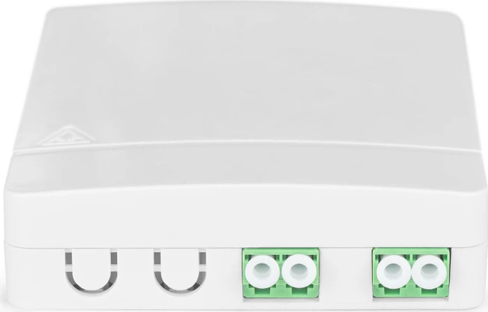 Digitus FTTH Gehäuse mit 2 x LC/APC DX Kupplung, Wandmontage