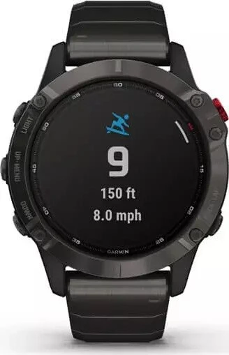 Garmin Fenix 6 Pro Solar titanium carbon grey