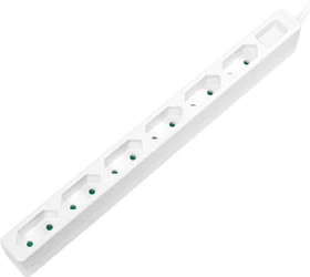 LogiLink Steckdosenleiste, 6-fach, Euro schmal, 1.5m, weiß