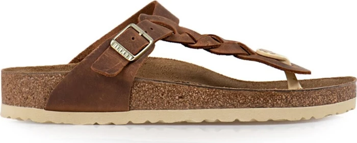 Birkenstock Gizeh Nubukleder cognac (Damen)