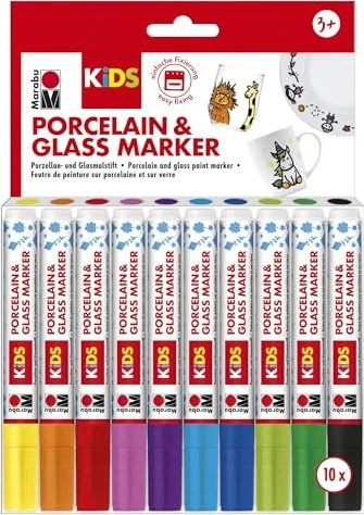 Marabu Kids Porzellan & Glas Farben Set 10 Stück