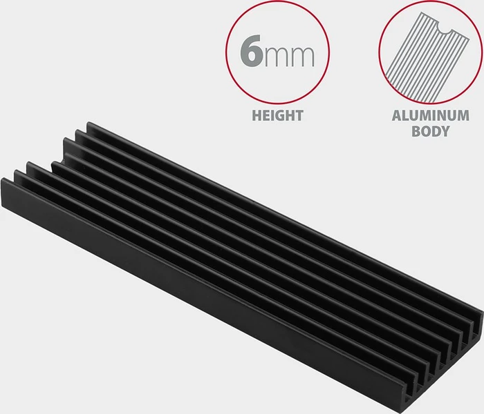 Axagon M2L6 Kühler für M.2 SSD