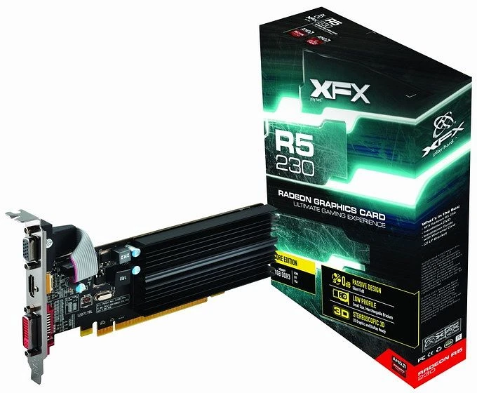 XFX Radeon R5 230 Core Edition, 1GB DDR3, VGA, DVI, HDMI