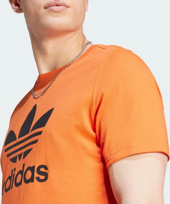 adidas Adicolor Classics Trefoil T-Shirt kurzarm semi impact orange/black (Herren)