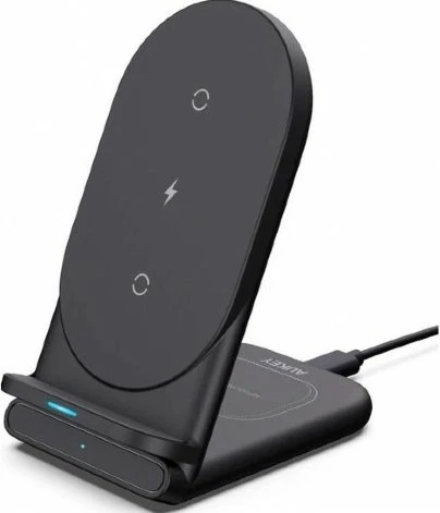 Aukey Aircore Series 2-in-1 Wireless Charging Stand schwarz