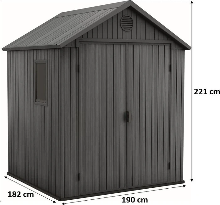 Keter Darwin 6x6 Gerätehaus grau