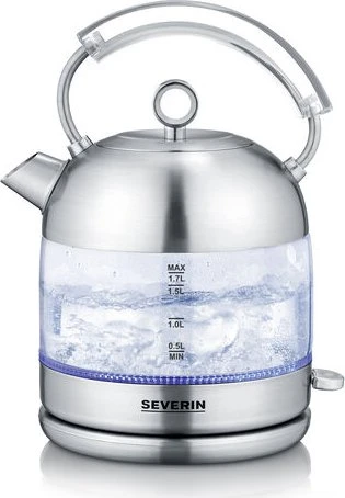 Severin WK 3459 Retro Glas-Wasserkocher