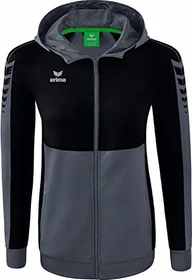 Erima Six Wings mit Kapuze Trainingsjacke slate grey/black (Damen)
