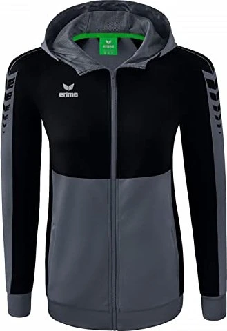 Erima Six Wings mit Kapuze Trainingsjacke slate grey/black (Damen)