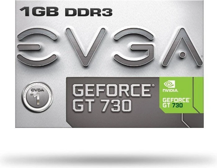 EVGA GeForce GT 730 low profile, 1GB DDR3, VGA, DVI, HDMI