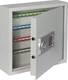 Format SLE 80 Schlüsselkasten, grau, elektronisches Zahlenschloss