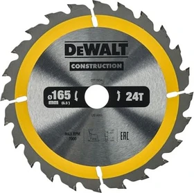 DeWalt DT1934 Kreissägeblatt 24Z, 165x1.2x20mm, 1 Stück