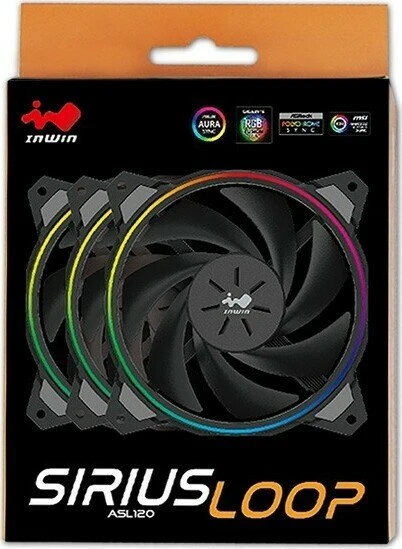In Win Sirius Loop ASL120, LED-Steuerung, 120mm, 3er-Pack