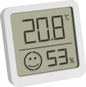 TFA Dostmann Thermo-Hygrometer mit Komfortzone weiß, digital