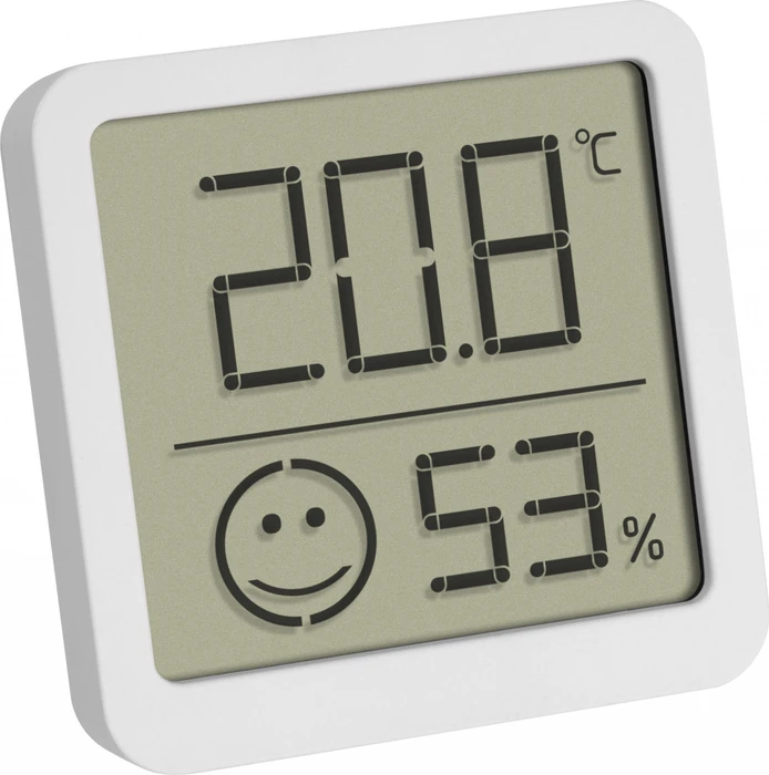 TFA Dostmann Thermo-Hygrometer mit Komfortzone weiß, digital